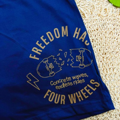 Conj. Regata Freedom Wheels e Bermuda - Marinho